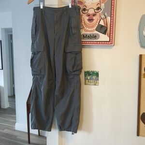 ‼️Aritzia TNA Women's Cargo Denim Pants Jeans Relaxed Baggy Wide Leg Jogger Sz 6